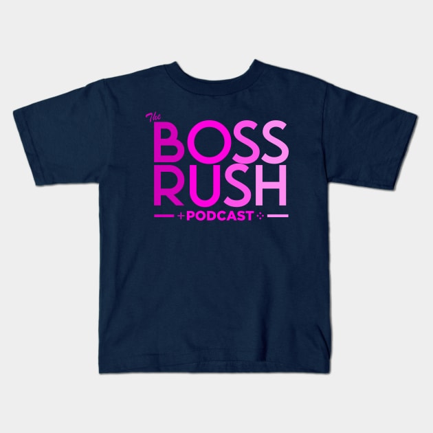 The Boss Rush Podcast Logo (Women's Rights) Kids T-Shirt by Boss Rush Media | Boss Rush Network